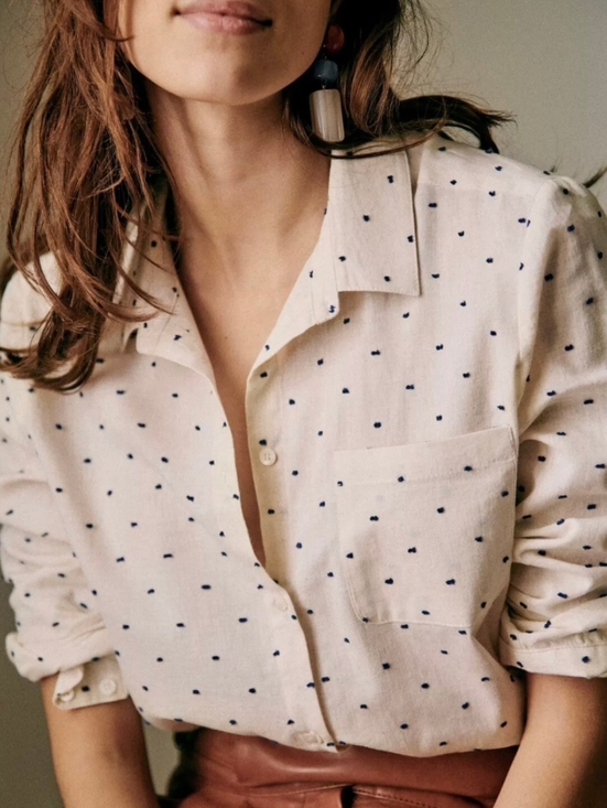 Sezane Tops - SEZANE Women's Tomboy Shirt Top